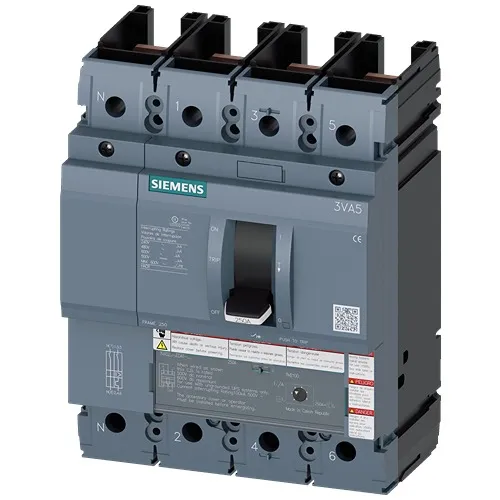 Interruttore magnetotermico scatolato 3VA5210-5ED41-2AA0, 4, 100A, potere di interruzione 7 kA, Fissa
