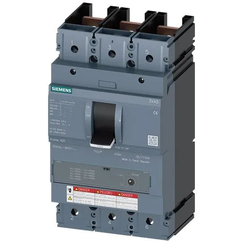 Interruttore magnetotermico scatolato 3VA5440-0MH31-0AA0, 3, 400A, potere di interruzione 10 kA, Fissa