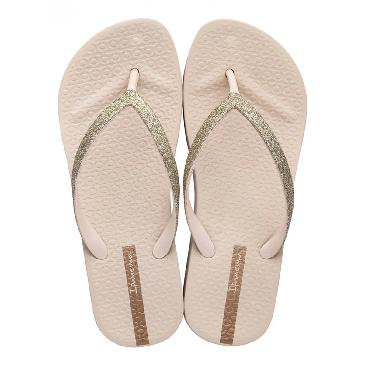 IPANEMA Ciabatta Con Zeppa Donna - IP.83386 Beige/Gltter  