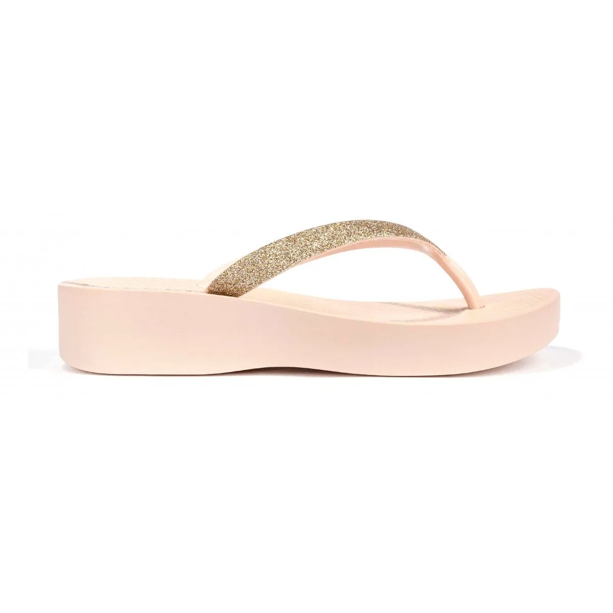 IPANEMA Ciabatta Con Zeppa Donna - IP.83386 Beige/Gltter  