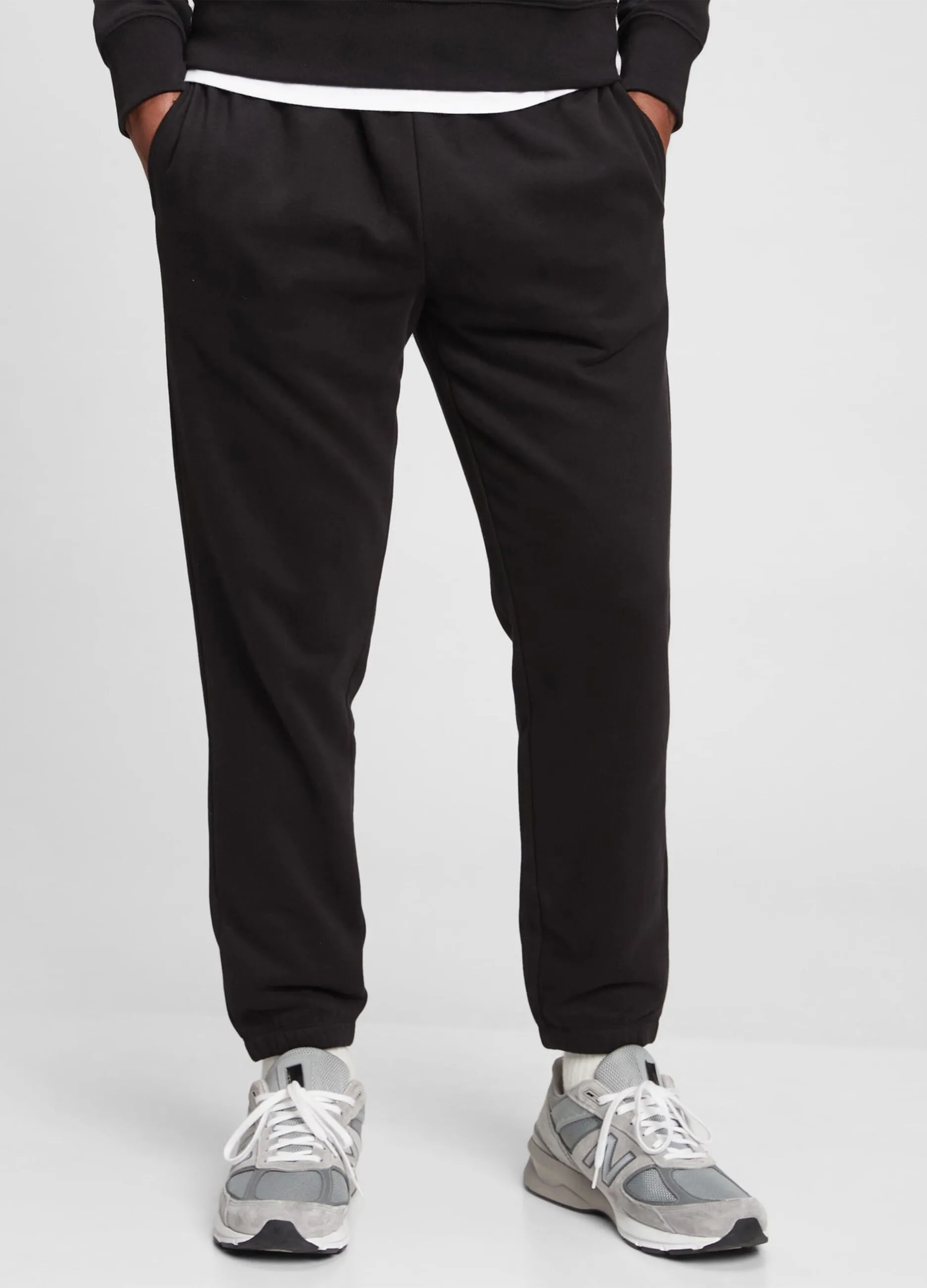 Joggers in felpa tinta unita