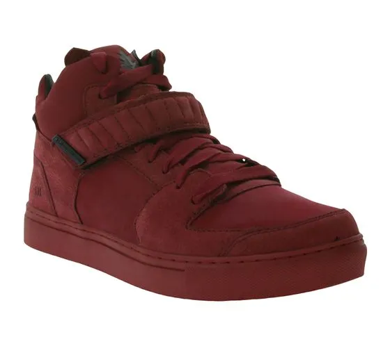 K1X | Kickz Encore High LE scarpe invernali caldi stivali invernali da uomo alti in pelle nabuk 1163/0600/6604 rosso