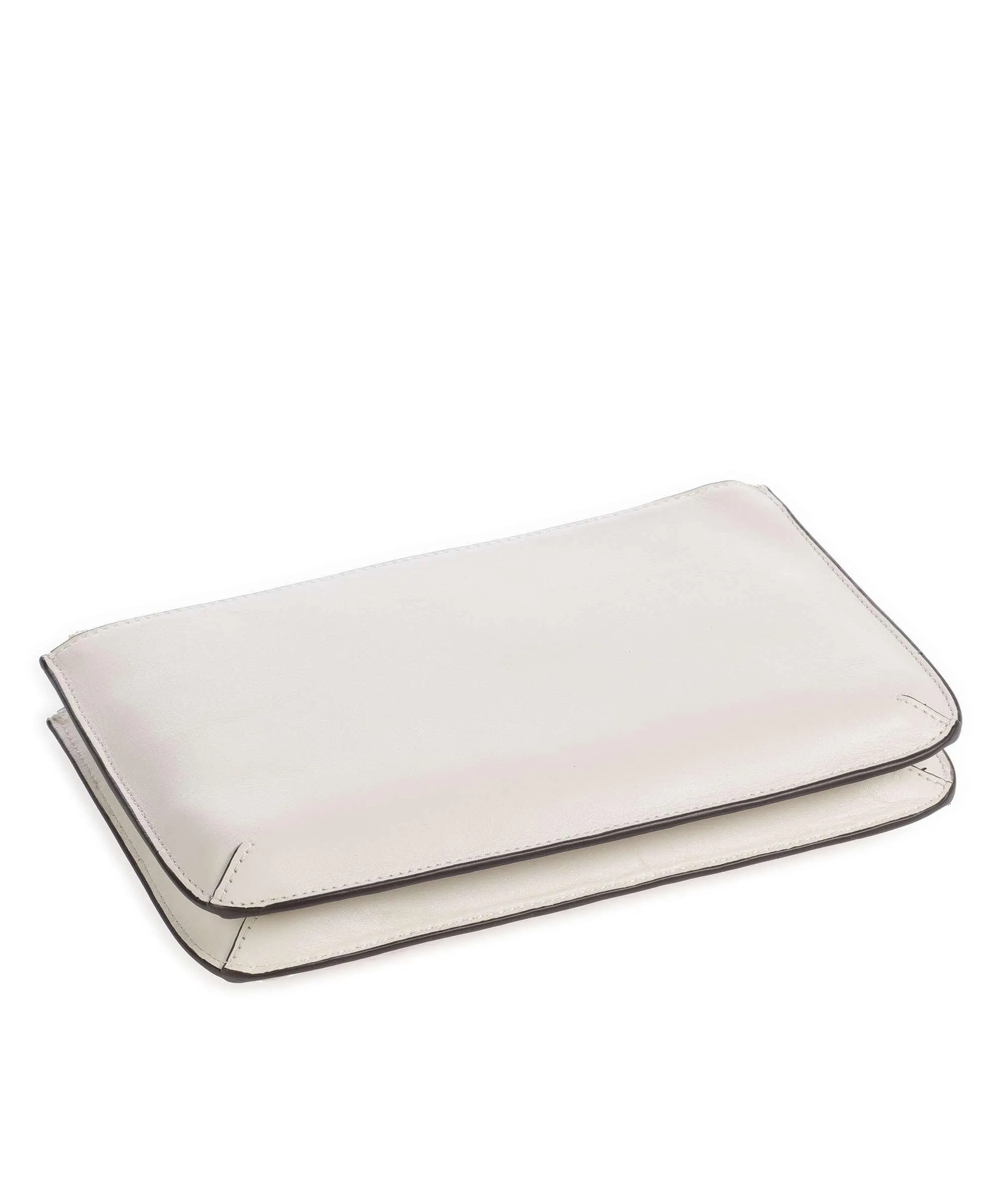  Lauren Ralph Lauren Landyn Medium Borsa a tracolla pelle di vacchetta finemente grana avorio  