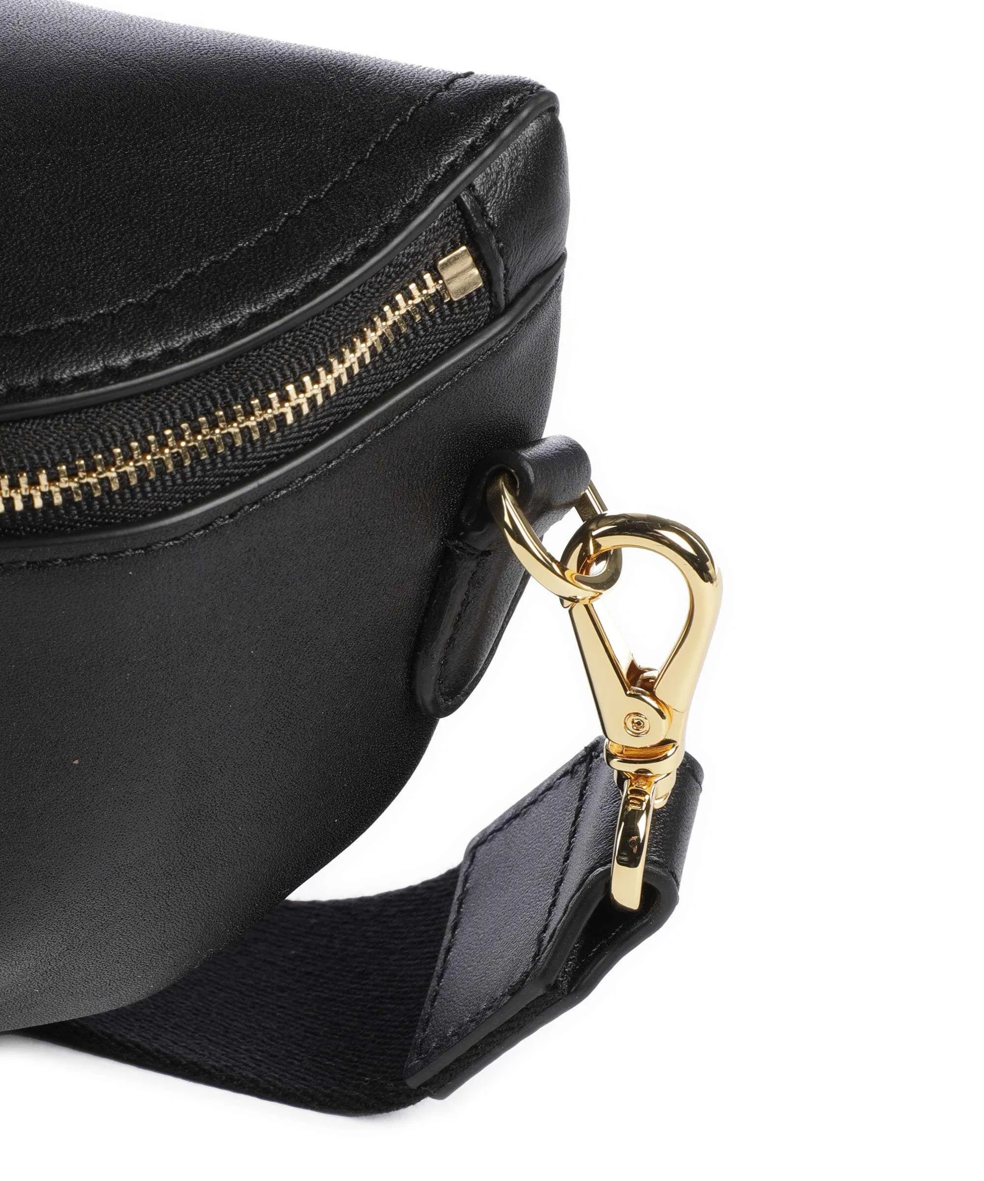  Lauren Ralph Lauren Marcy Marsupio pelle di vacchetta finemente grana nero  
