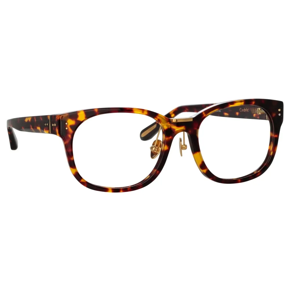 Linda Farrow - Occhiali da Vista Rettangolare Cedric A in Tartaruga - LFL1275AC7OPT - Linda Farrow Eyewear