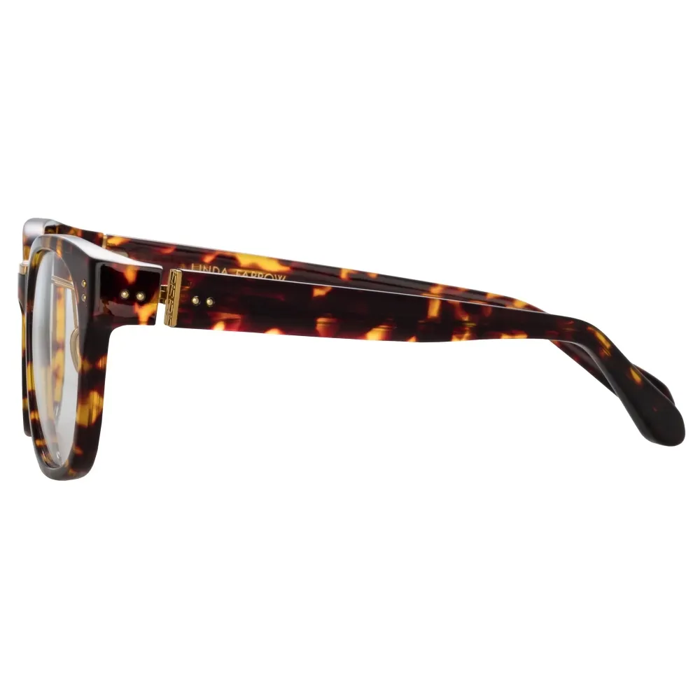 Linda Farrow - Occhiali da Vista Rettangolare Cedric A in Tartaruga - LFL1275AC7OPT - Linda Farrow Eyewear