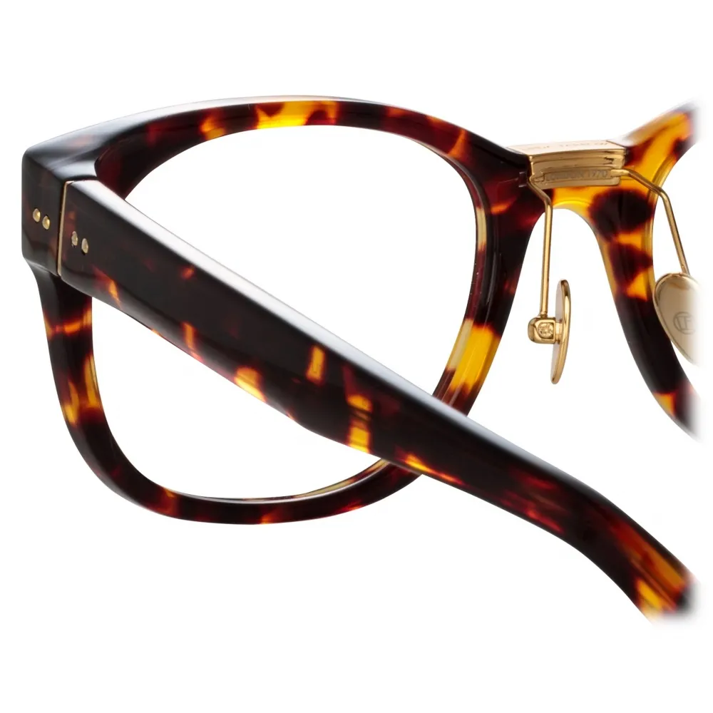 Linda Farrow - Occhiali da Vista Rettangolare Cedric A in Tartaruga - LFL1275AC7OPT - Linda Farrow Eyewear