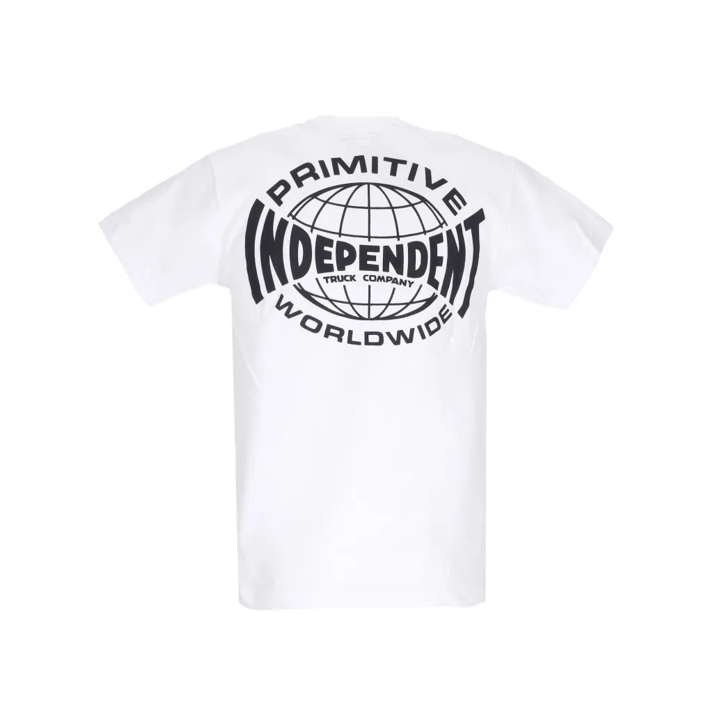 maglietta uomo global tee x independent WHITE