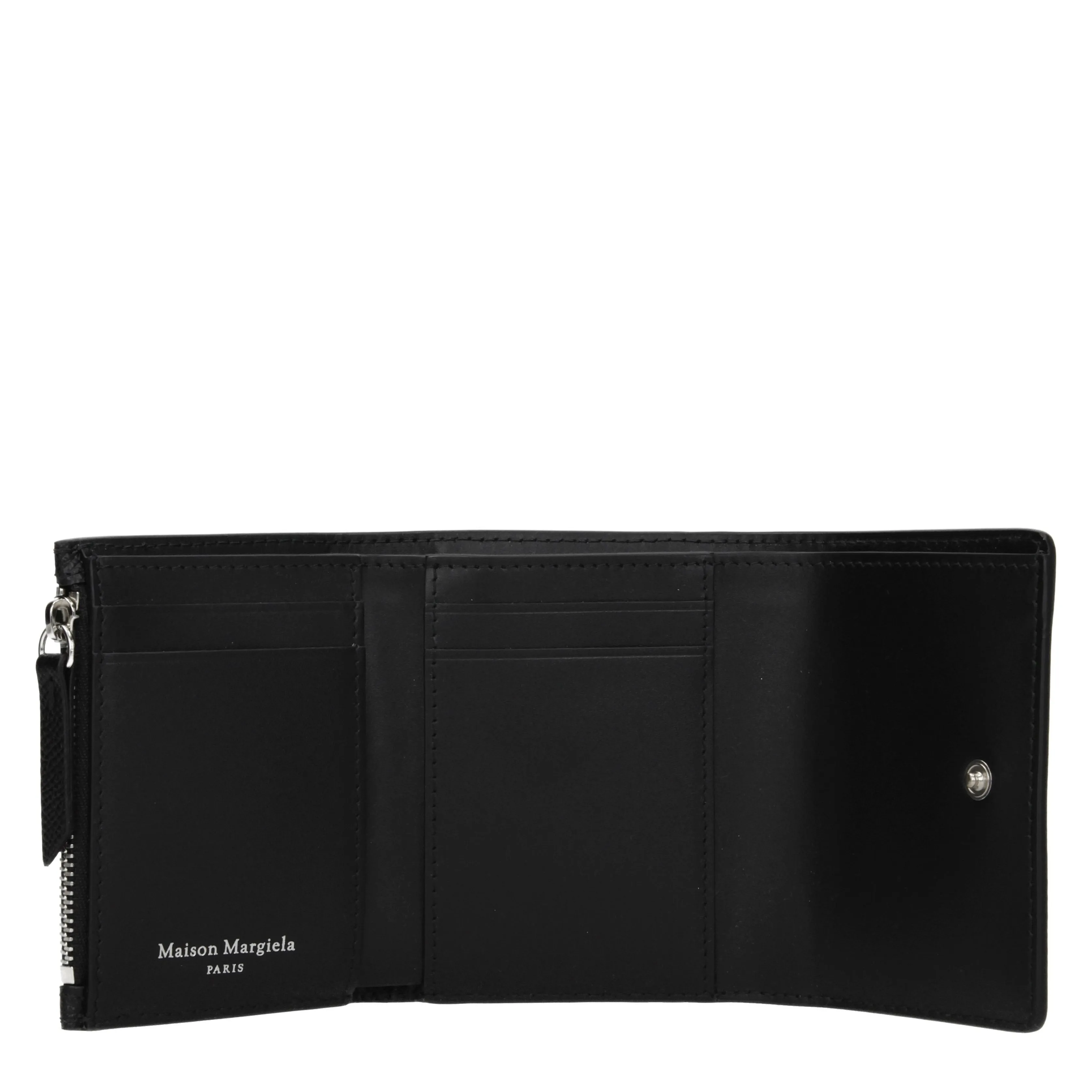 Maison Margiela Portafogli Donna Pelle Nero