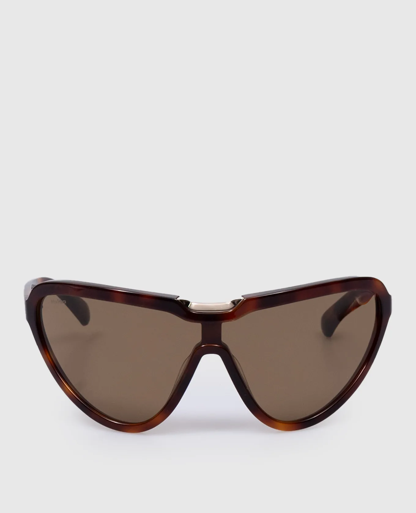 Max Mara Occhiali da sole marroni con logo EMIL EMIL