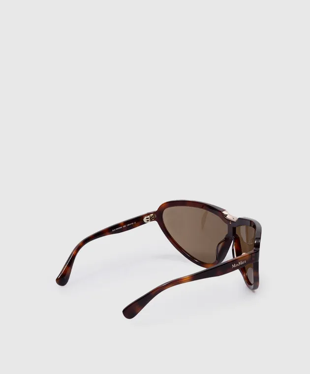 Max Mara Occhiali da sole marroni con logo EMIL EMIL