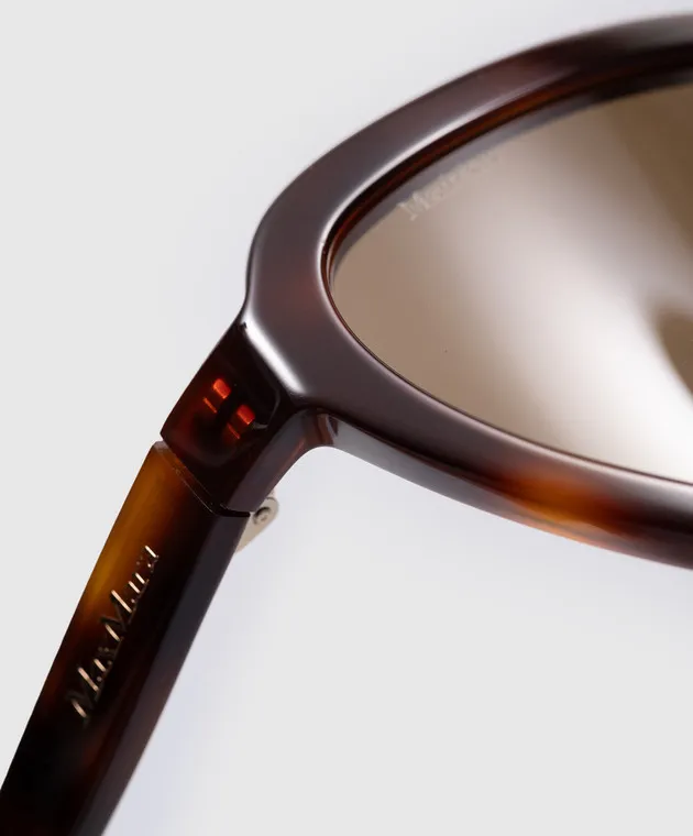 Max Mara Occhiali da sole marroni con logo EMIL EMIL