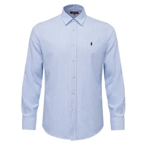 MCS camicia uomo m/l oxford colore sky striped