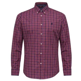 MCS camicia uomo m/l yarn dyed check colore red check