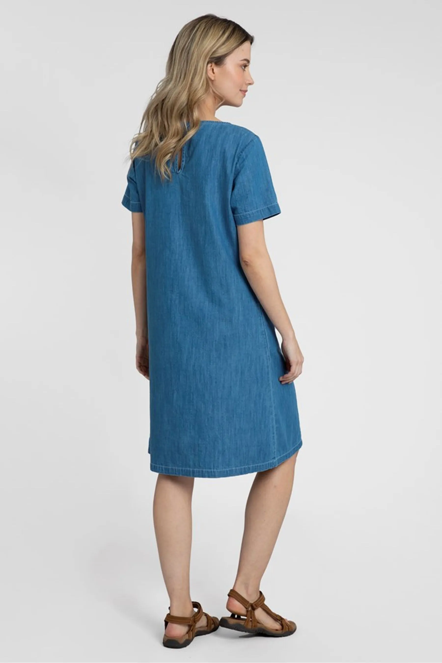 Mountain Warehouse - Flora - Abito in denim di cotone da donna con protezione dai raggi UV