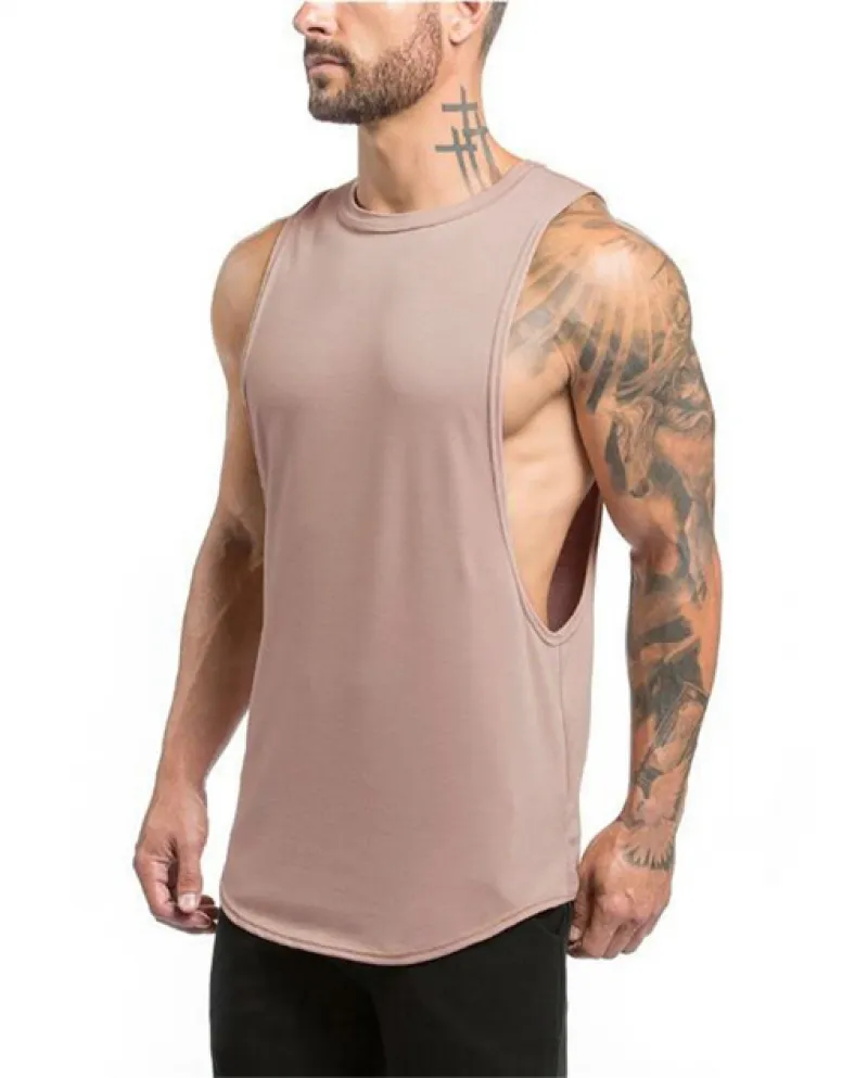 New Gym Abbigliamento Mens Cotton Bodybuilding Canotta Uomo Fitness Canottiere senza maniche Fashion Summer Muscle Workout Vestt