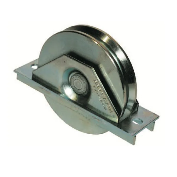 NOVA-FERR RUOTA ZINCATA GOLA AD Y D.MM100 2 CUSCINETTI SUPPORTO PIASTRA