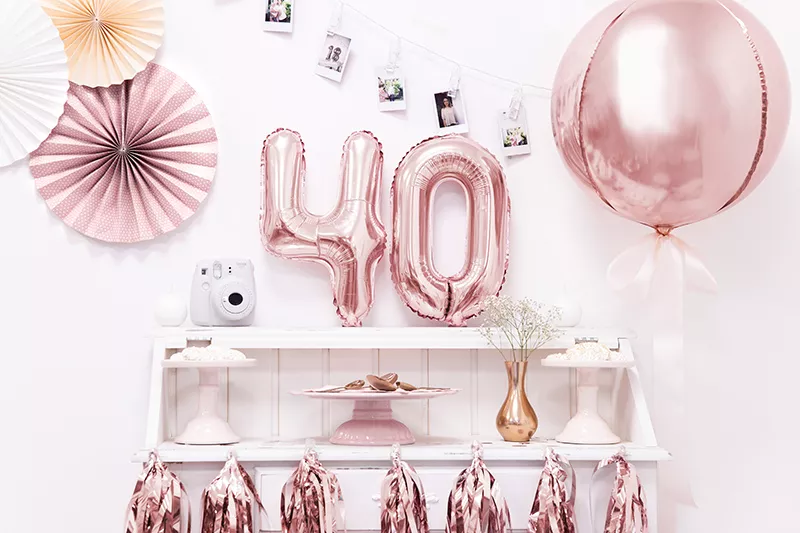 Palloncino rosa brillante 40cm