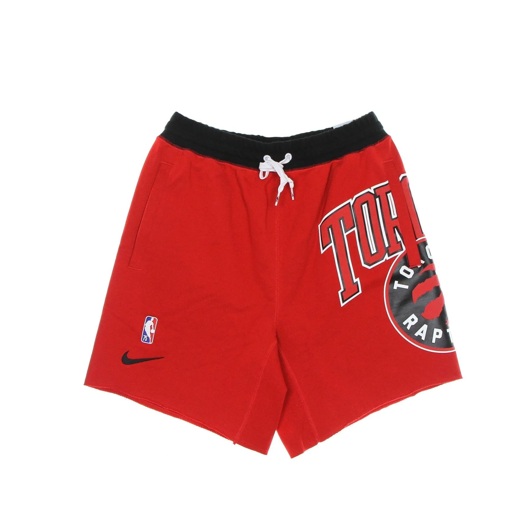 Pantalone Corto Tuta Uomo Nba Short Fleece Courtside 75 Torrap University Red/black/white/black
