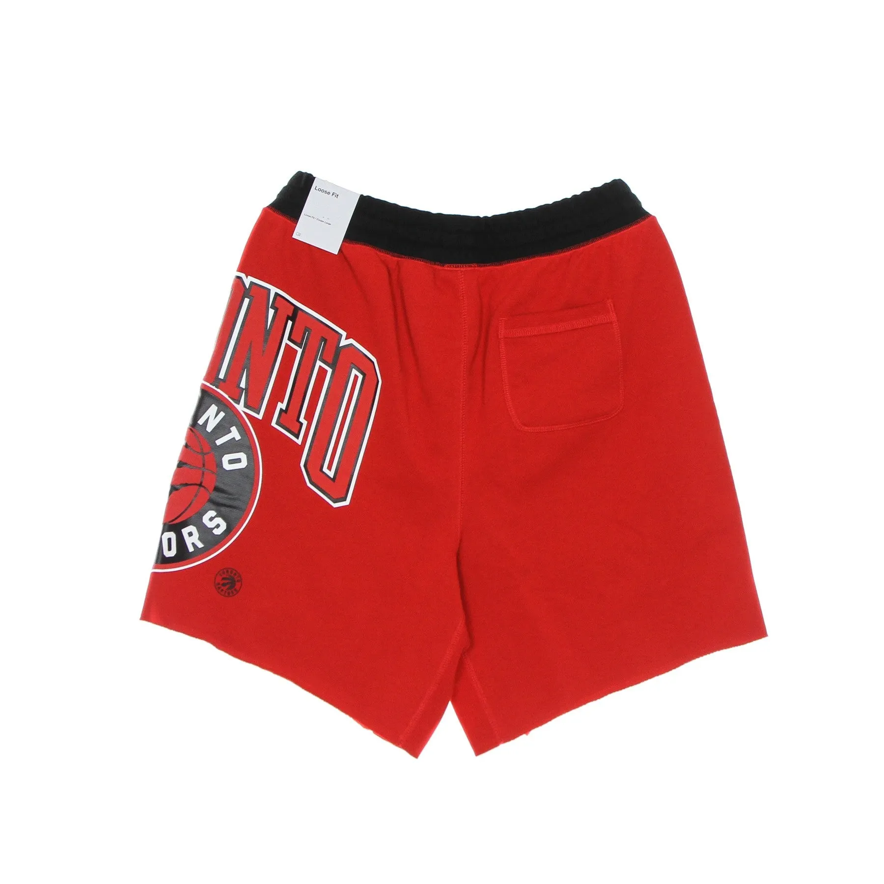 Pantalone Corto Tuta Uomo Nba Short Fleece Courtside 75 Torrap University Red/black/white/black