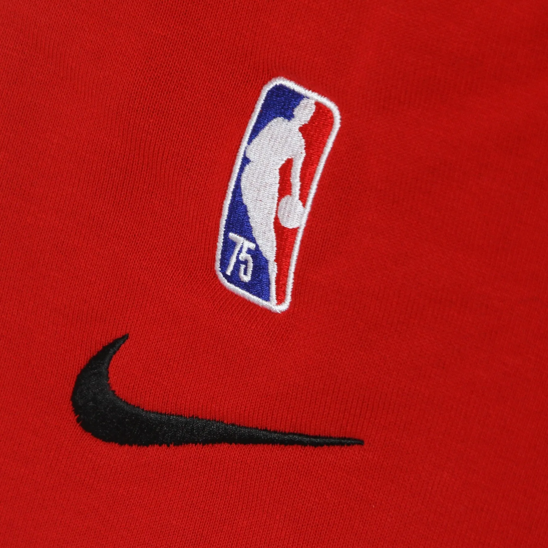 Pantalone Corto Tuta Uomo Nba Short Fleece Courtside 75 Torrap University Red/black/white/black