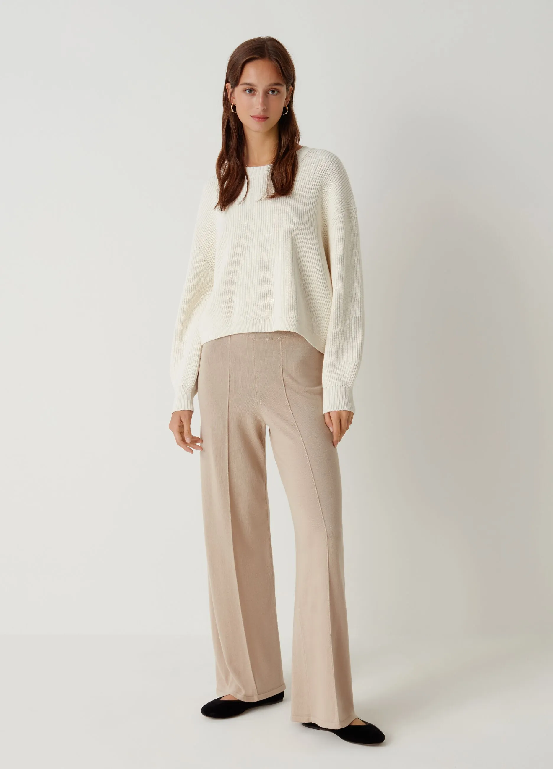 Pantalone in lana merino