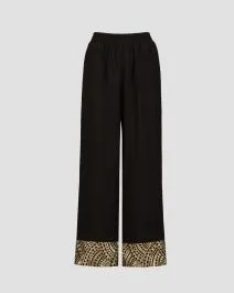 Pantaloni grigi di lino da donna Kori