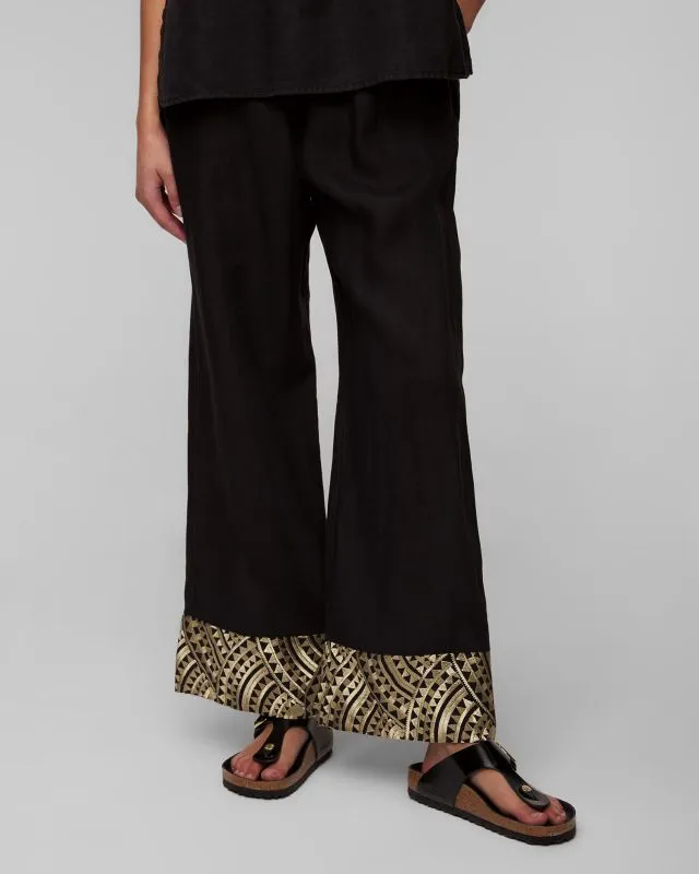 Pantaloni grigi di lino da donna Kori