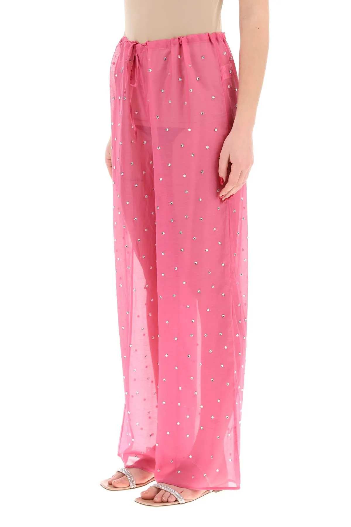 Pantaloni Pigiama Con Cristalli