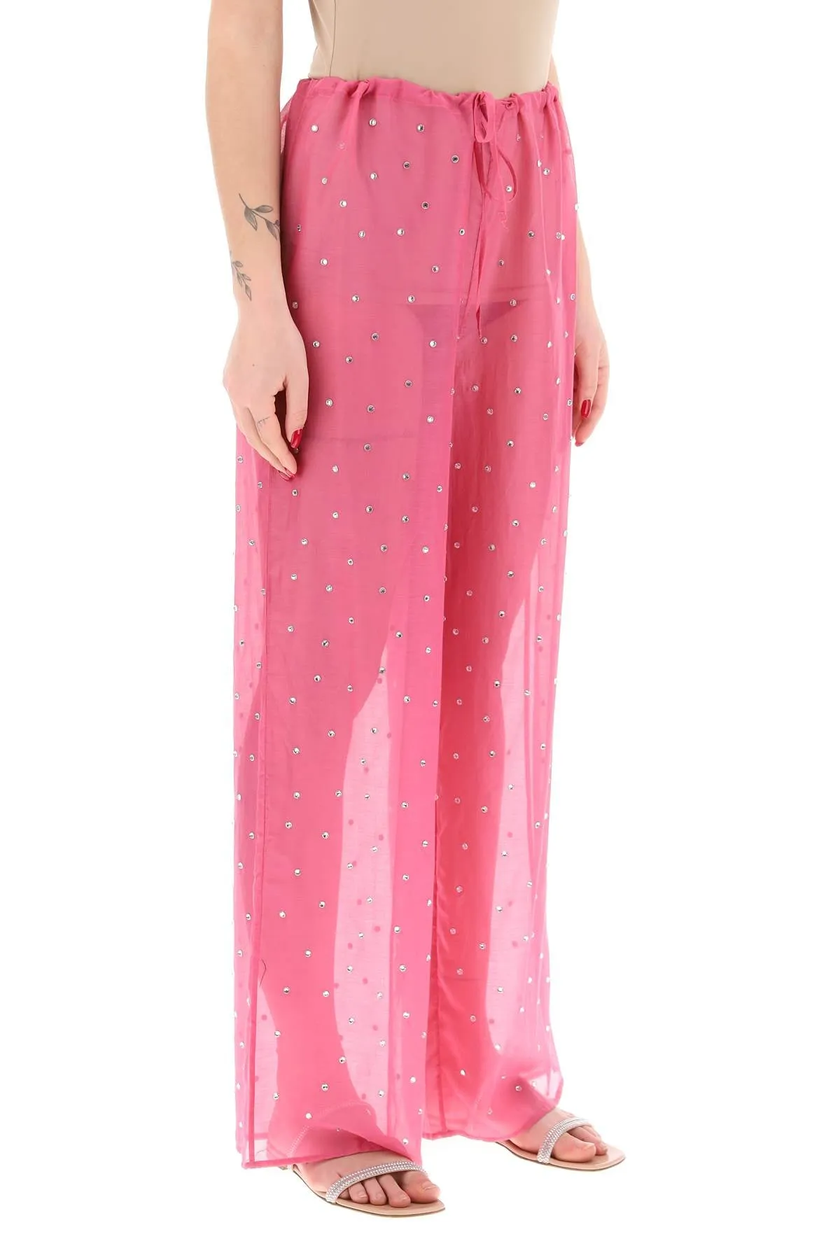 Pantaloni Pigiama Con Cristalli