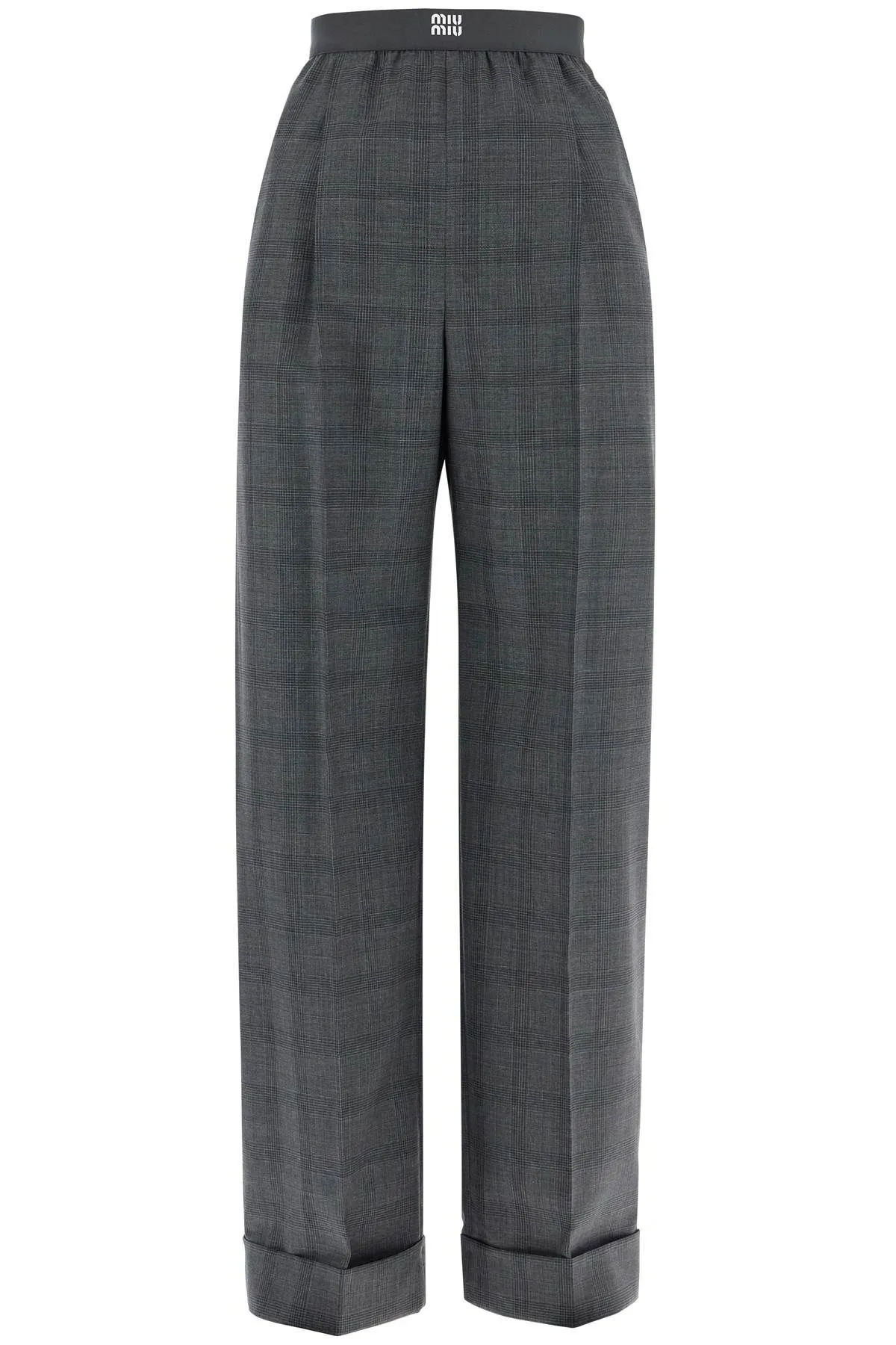 Pantaloni principe di Galles a gamba ampia