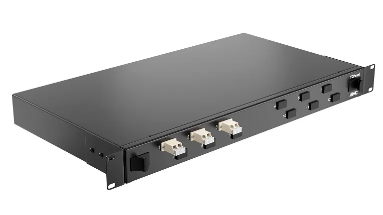 Patch panel per fibra ottica, CAE Multimedia Connect, 6 porte, SC, Multimode, Duplex, 482.6mm, Scorrevole