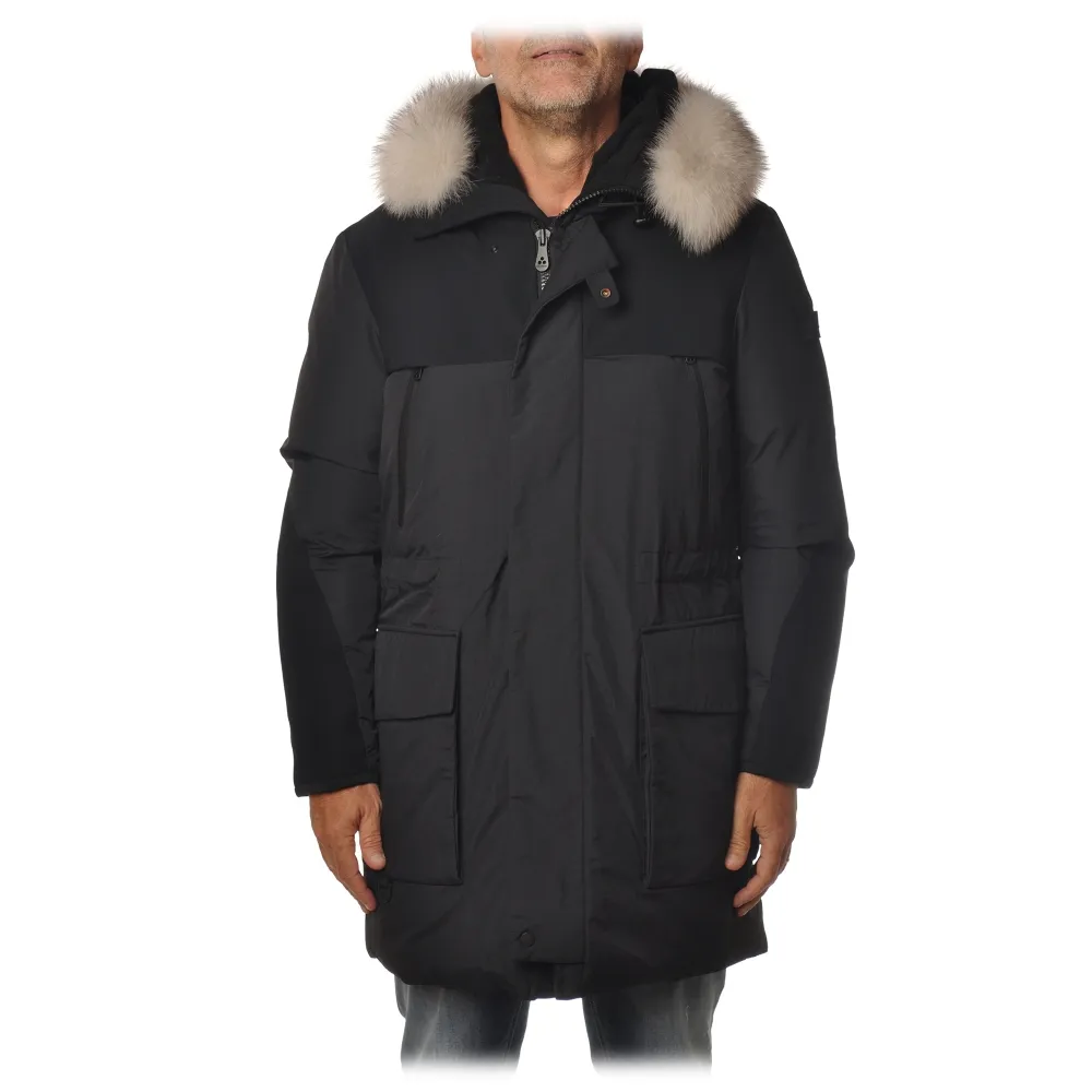 Peuterey - Giubbotto Parka con Cappuccio Modello Erse - Nero - Giacca - Luxury Exclusive Collection