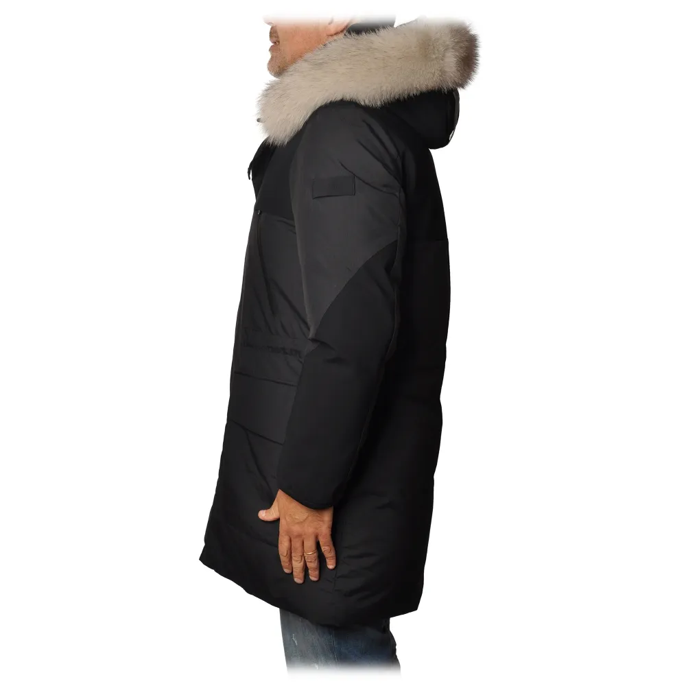 Peuterey - Giubbotto Parka con Cappuccio Modello Erse - Nero - Giacca - Luxury Exclusive Collection