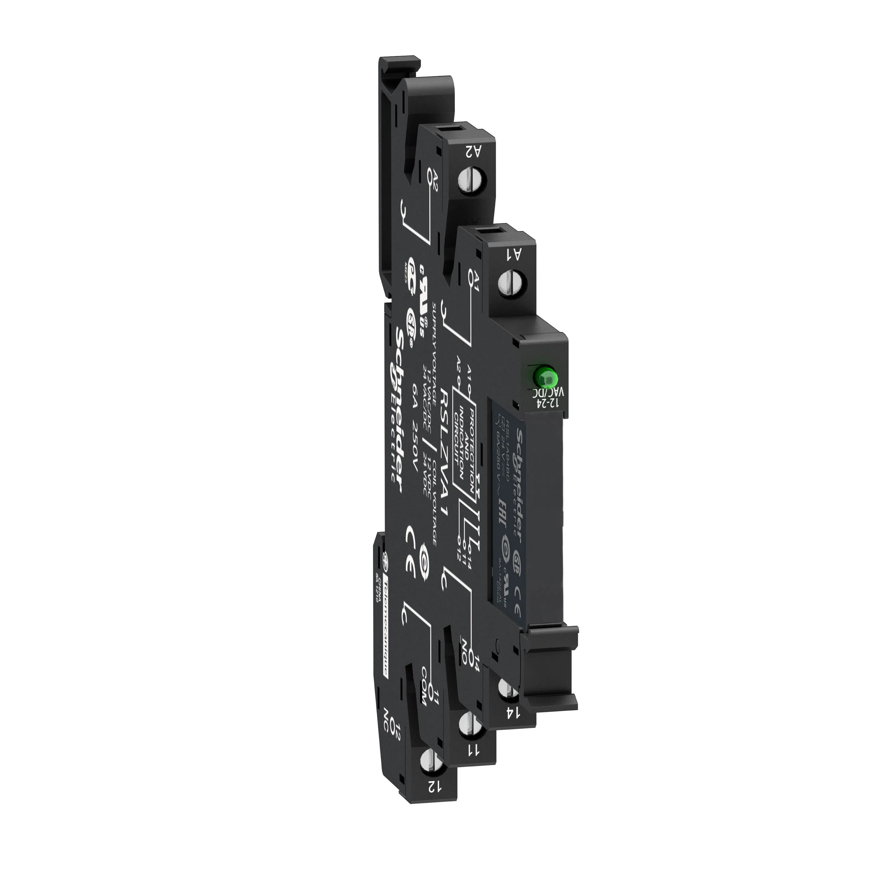 Relè d'interfaccia Schneider Electric serie Harmony Relay RSL, SPDT, bobina 12V ca/cc