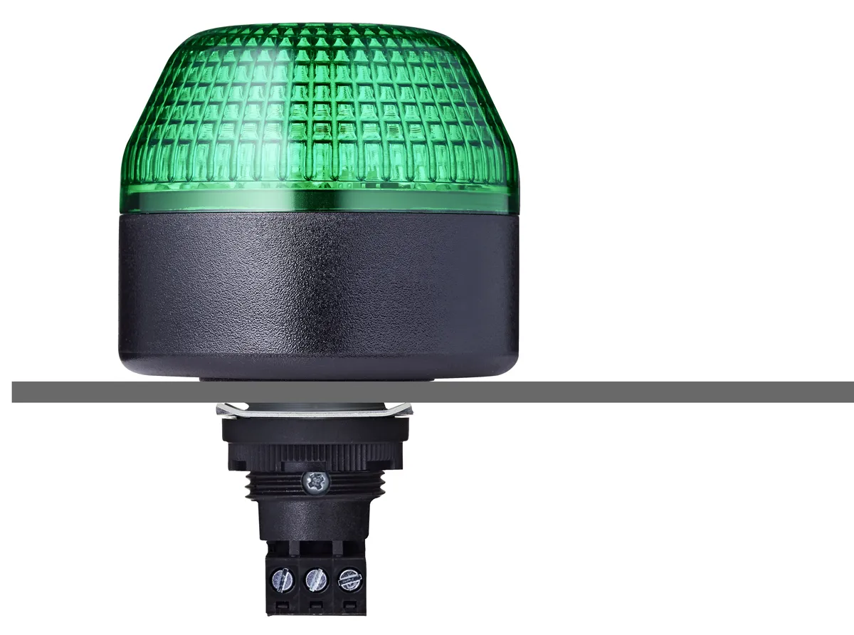 Segnalatore Lampeggiante, Fisso AUER Signal, LED, Verde, 24 V ca/cc