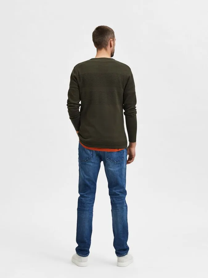 Selected Crew Neck Sweater / Green