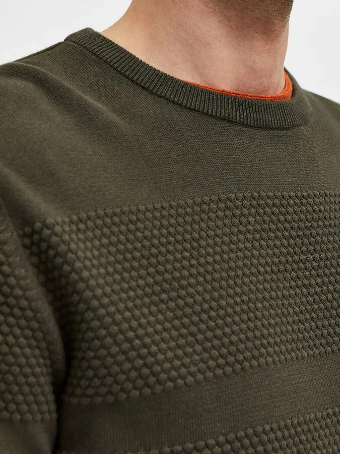 Selected Crew Neck Sweater / Green