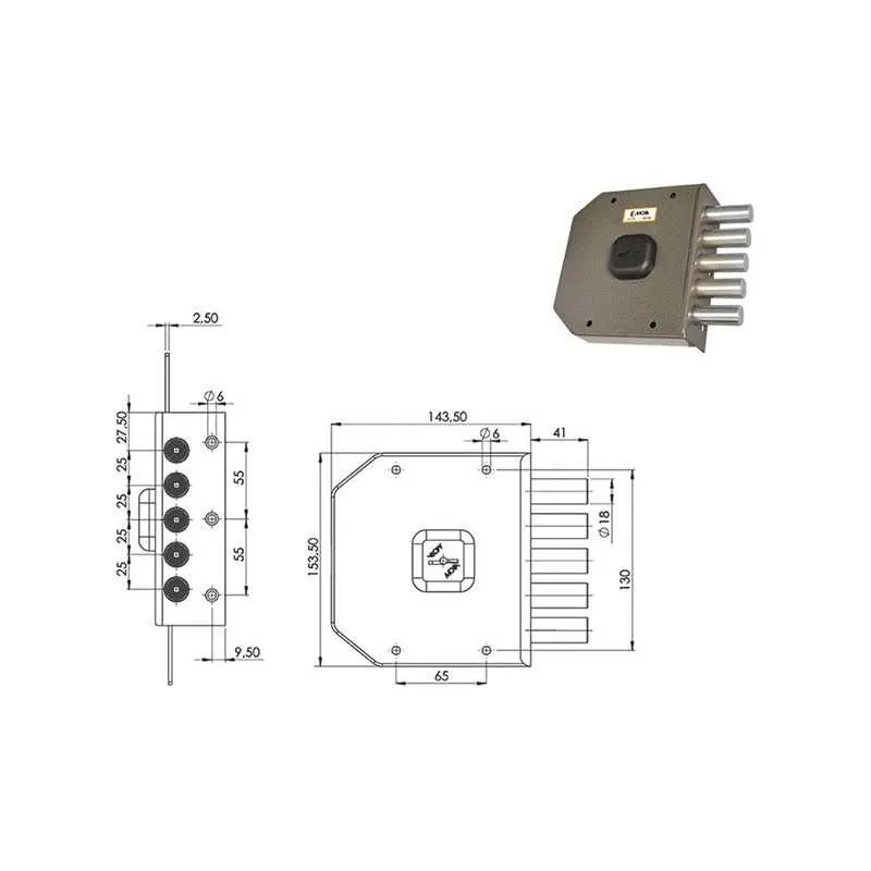 SERRATURE MOIA G411,Eur 81,81  Versione DESTRA