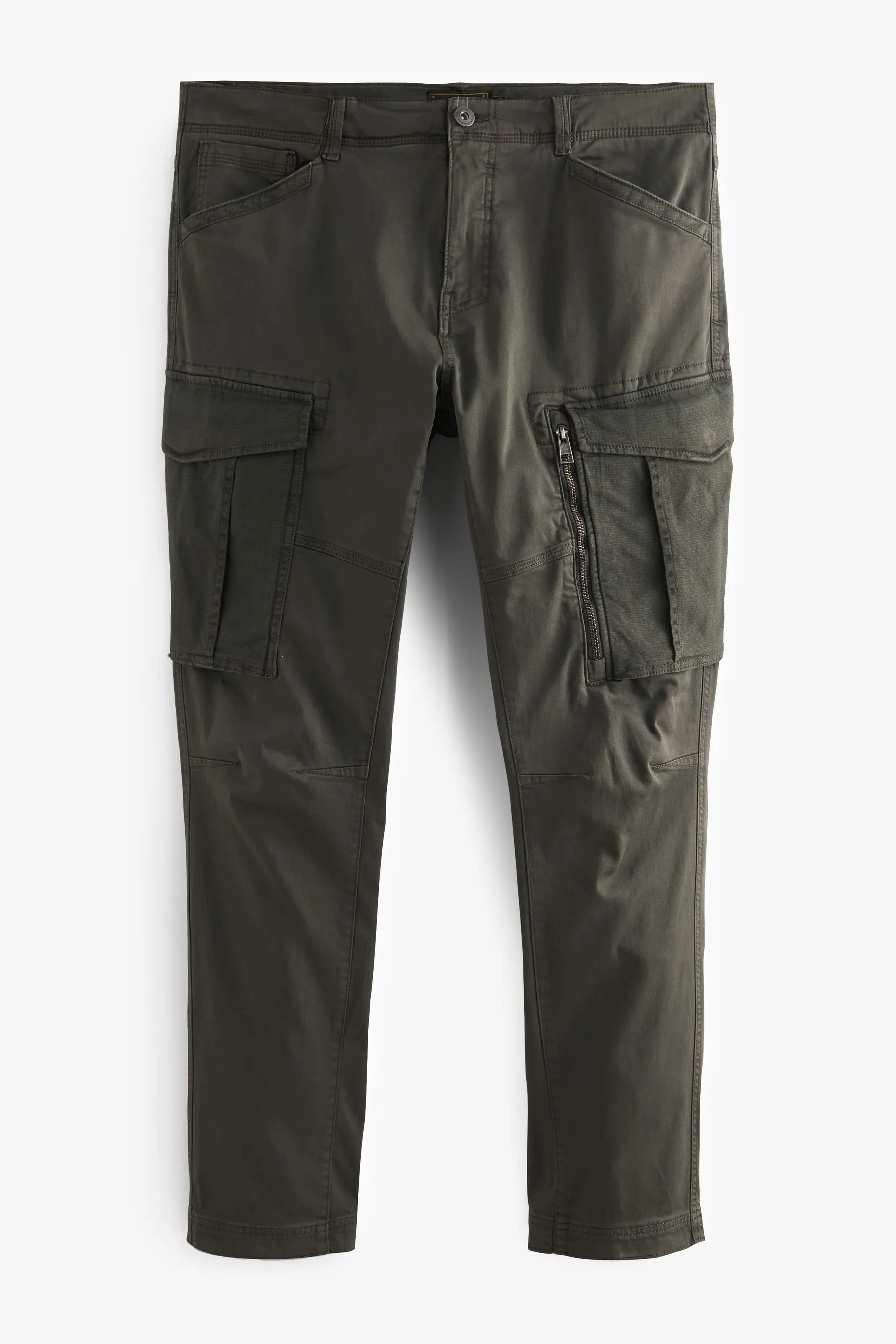Shorts cargo elasticizzati con zip