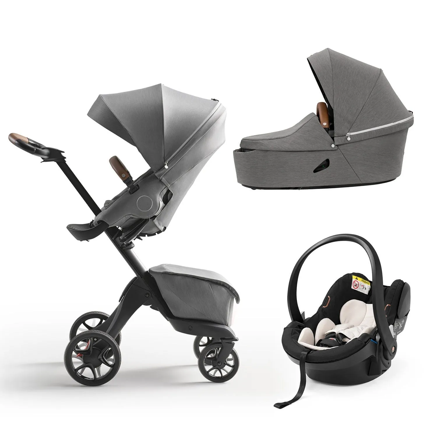 STOKKE - Trio NEW XPLORY X Completo con seggiolino auto Izi Go Modular X1 ISize
