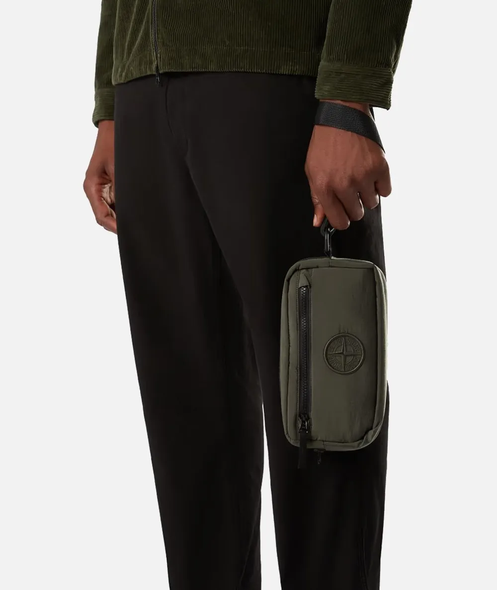 STONE ISLAND--Borsa pochette con tracolla ad anello regolabile