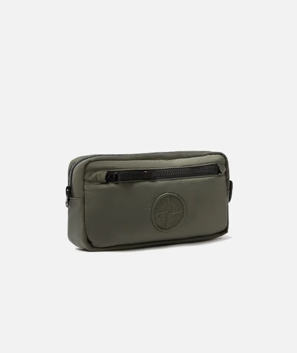 STONE ISLAND--Borsa pochette con tracolla ad anello regolabile