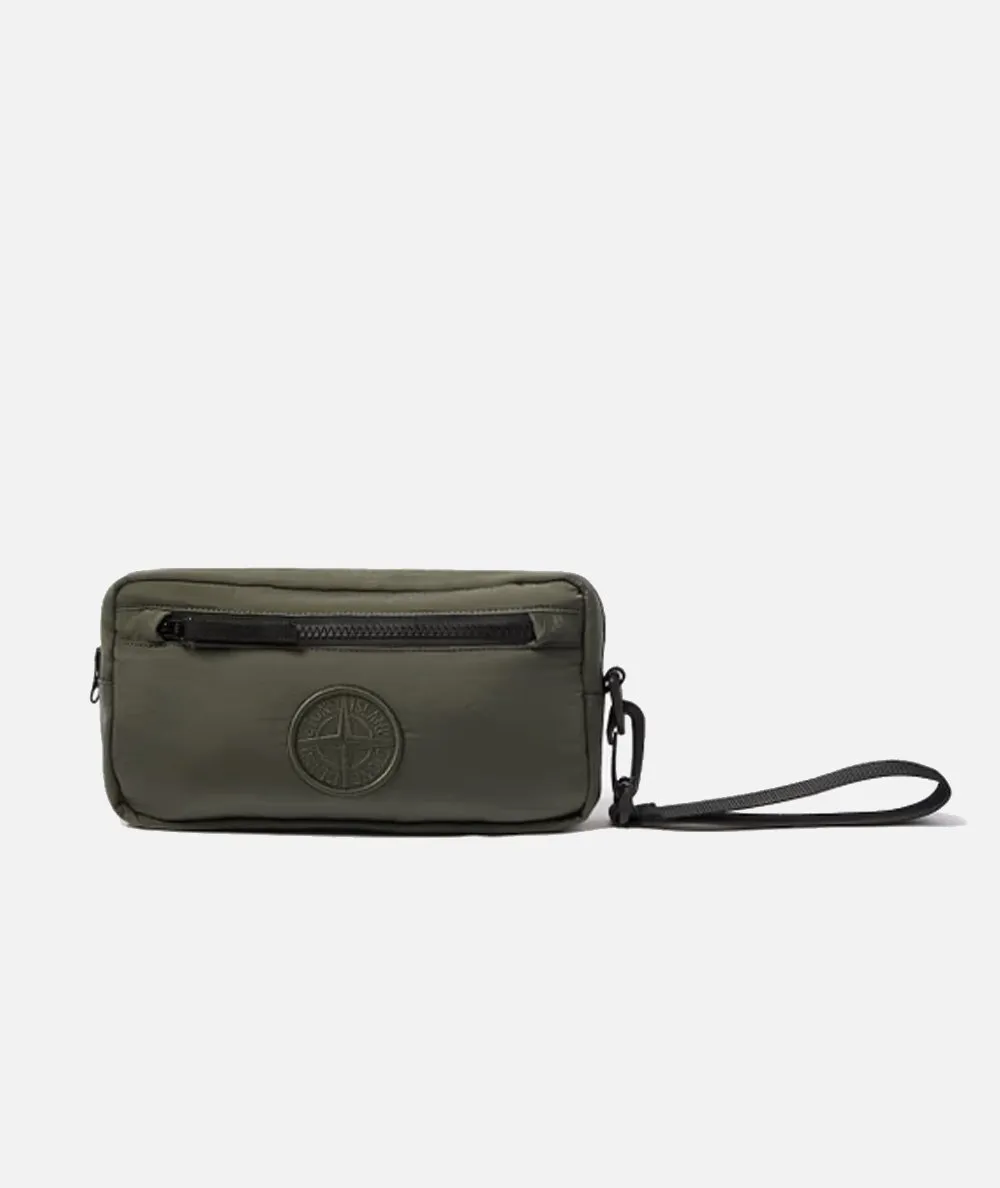 STONE ISLAND--Borsa pochette con tracolla ad anello regolabile