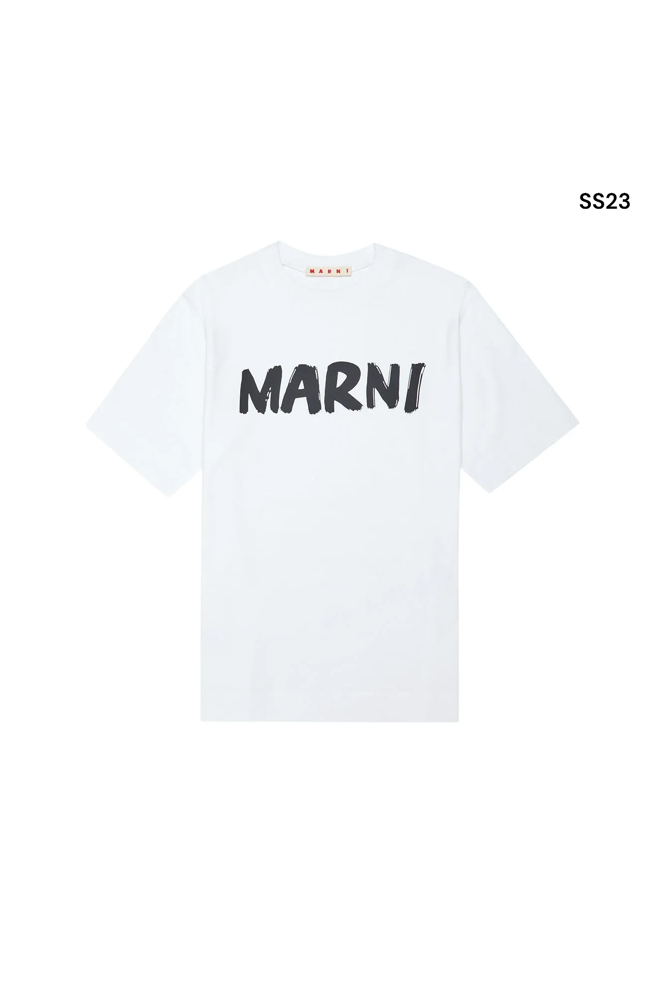 T-shirt bianca con logo per bambini