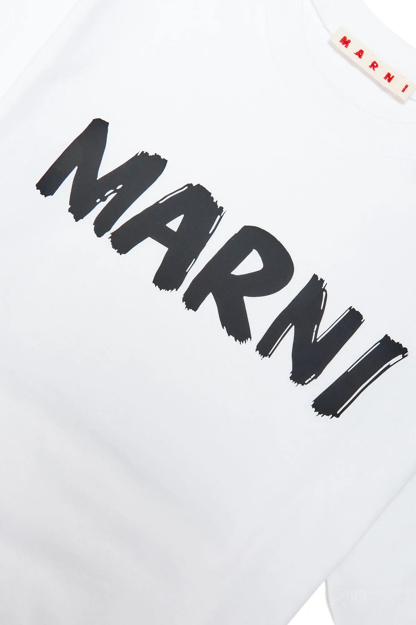 T-shirt bianca con logo per bambini