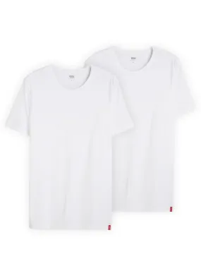 T-Shirt Levis 2 Pack Girocollo Bianco Uomo