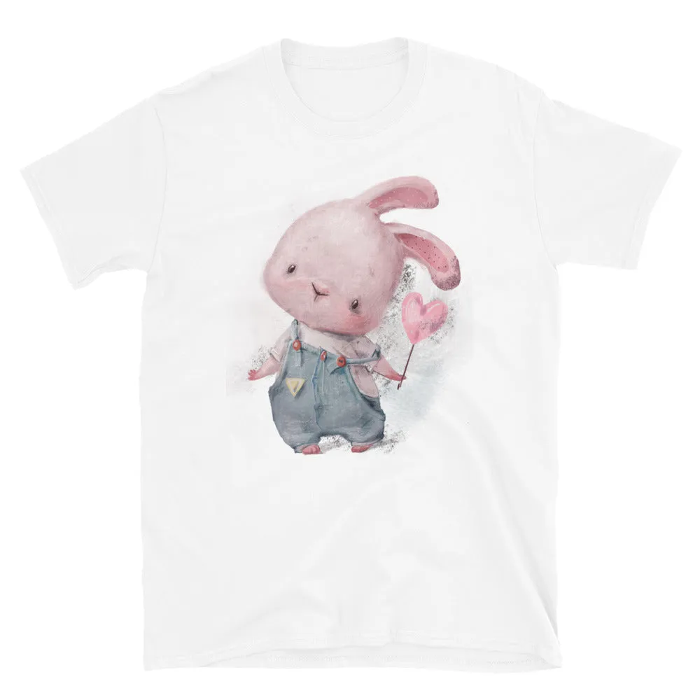 T-shirt unisex con coniglietto
