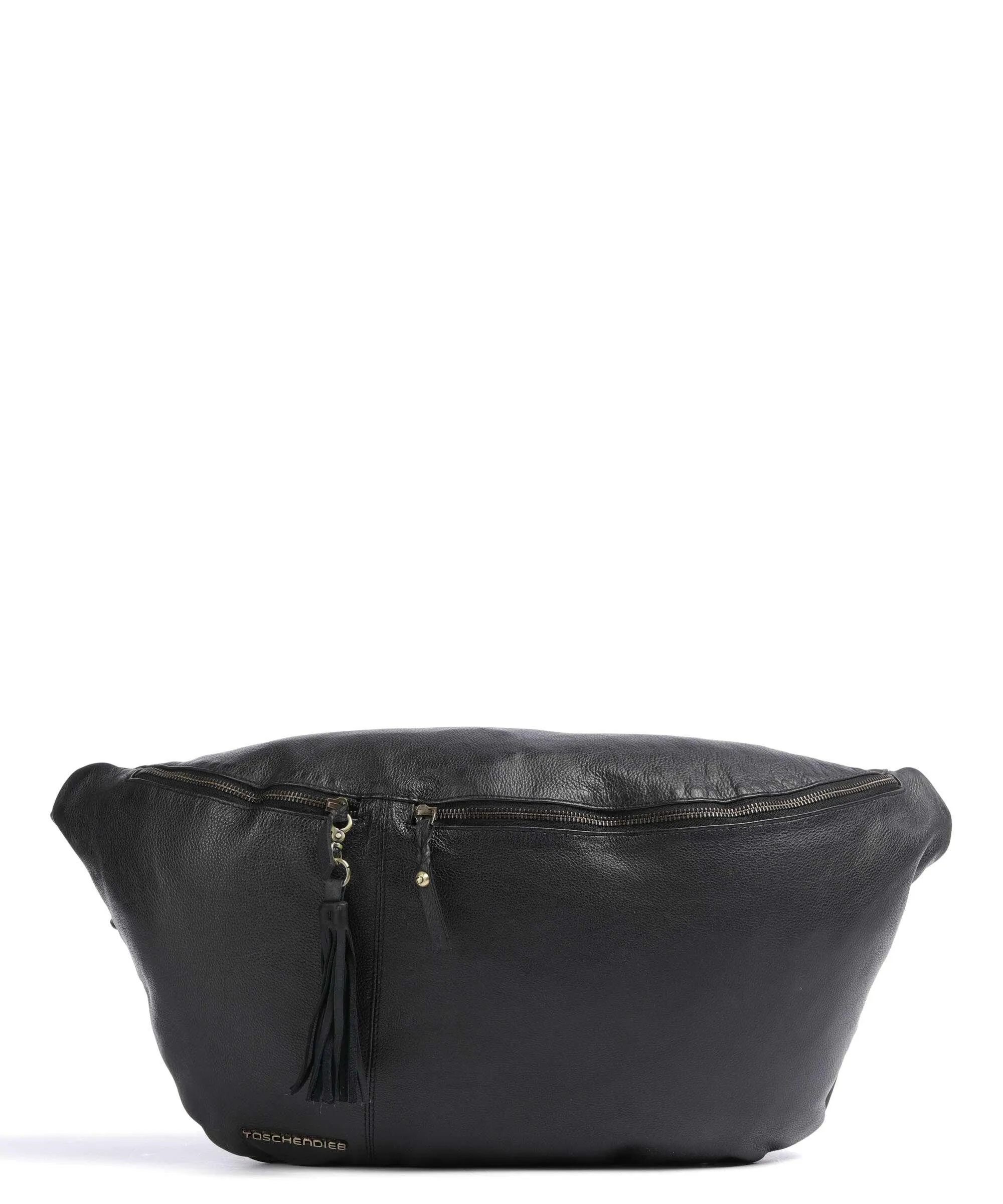  Taschendieb Wien Kohlmarkt 7 Borsa sling pelle di vacchetta grana nero  