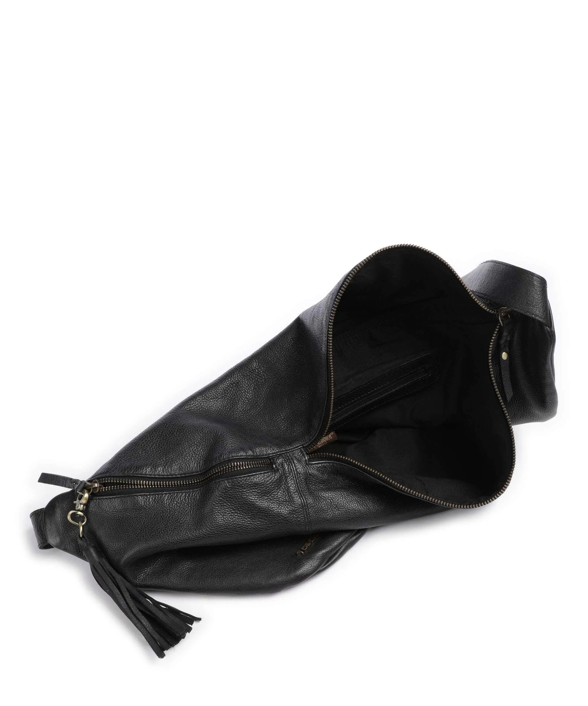  Taschendieb Wien Kohlmarkt 7 Borsa sling pelle di vacchetta grana nero  